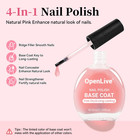 Base Coat Nail Polish Sheer Pale Pink  Regular Nail Polish Enhances Natural Look