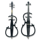 4 String Electric Cello 4 4 Cello Kit Ebony Parts With Case Bow Nice Tone Black