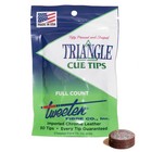 Triangle Billiard Pool Cue Tips - 50 Pack - Choose Size - High Quality  Durable