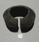 A Heavy 4 Lbs 1 9 Kg Bronze Decorated African Bracelet Nigeria  241