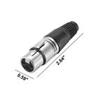 20pcs Xlr Dmx 3pin Microphone Audio Cables Connectors Male Female Mic Snake Plug