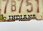 1983 Indiana License Plate 47b7519 Hoosier State