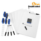 6pcs Magnetic Dry Erase Board Whiteboard Home Office School Marker Board 12 x9 