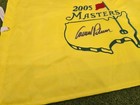 2005 Master Flag Signed Autographed Arnold Palmer And Gary Player     coa