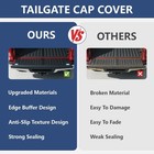 Tailgate Cap Spoiler Protector For Silverado 1500 2003-2006   Classic 2007 Black
