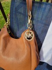 Michael Kors Fulton Shoulder Bag-pebbled Leather-brown Acorn