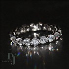 1 50 Carat Round Cut Full Eternity Wedding Engagement Band Solid 14k White Gold