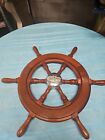 Vintage Trojan Ship Boat Helm Steering Wheel Wooden Nautical Theme Mahogany 22   
