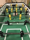 Tornado Foosball Table With Yellow And Black Players  Wood Finish