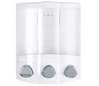Dispensador De Jabon Triple Para Pared Acondicionador Y Gel De Ducha Champ   New