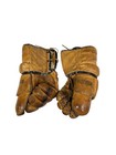 Vintage Ccm Senior Pro Hockey Gloves Double Thumb 501214 Brown Leather Canada