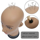 Bald Mannequin Head Brown Female Professional Cosmetology For Wig Making  Displa
