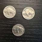 Lot Of 2 Buffalo Hobo Nickels Indian Skull Hand Carved   1 Usa Buffalo Nickel  5