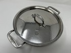 All-clad Stainless Steel 2 5-qt  Casserole Pan W  Handles  Lid Pre-owned 