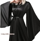 Bathgown Women s Silk Kimono Long Robe Satin Bridesmaid Wedding Sleepwear