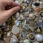 Estate Style Vintage Buttons Lot 50 Mixed Sizes Shapes Colors Sewing Lot