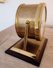 Vintage Chelsea Clock Chatham 4    Brass Desk Clock With Mahogany Base