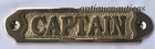 Nautical Brass  captain  Plaque Or Sign  Collectible Home Decorative Plaque 
