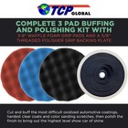 Professional 3 Pad Buffing And Polishing Kit With 8 Inch Waffle Foam Pads For Ca