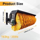 Free Ship 51   Angle Broom Road Snow Sweerper Fit Toro Dingo Mini Skid Steer