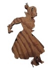 Wooden Cut Out Cartoon Hand Missing Vintage 5 In Tall Trampart