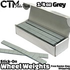 10 Box 3600 Pcs 1 4oz 0 25oz Grey Coated Adhesive Stick On Balance Wheel Weights