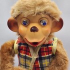 Vintage 1950s Tin Litho Battery Operated Bubble Blowing Monkey  Alps Japan Works