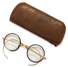 Bausch   Lomb 1 10 12k Gold Filled Artshel Round Vintage Glasses Frames   Case