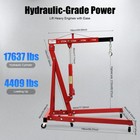 2t Folding Engine Hoist With 6 Wheels Heavy Duty Cherry Picker