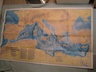 The Historic Mediterranean   The Seafloor Map National Geographic December 1982