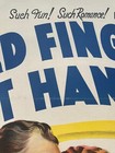 Third Finger Left Hand Melvyn Douglas Myrna Loy Original One Sheet Style D-1940