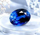 Certified Oval Cut 18 85 Ct Natural Kashmiri Royal Blue Sapphire Loose Gemstone