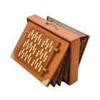 Professional Mks Large 3 Octave Shruti Box   Solid Teak Wood  Natural Finish