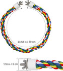 Colorful Bird Rope Perch Stand  Birdcage Swing Spiral Toys  Bird Climbing