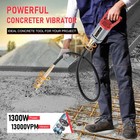Power Concrete Vibrator 1300w 110v Concrete Vibrabrater With 6 6 Ft Copper Sh   