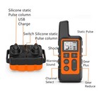 500m Remote Electric Dog Training Collar Rechargeable Waterproof Antibark Orange