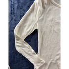 Old Navy Cream Ribbed Long Sleeve Crew Neck Top Xs Petite