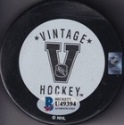 Beckett Bobby Hull  the Golden Jet  Signed Winnipeg Jets Hockey Puck U49394