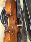 Antique Violin Lot Of  2  And Some Parts Antonius Stradivarius Style 100 Yrs Old