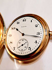 Vintage 1919 Full Hunter Elgin Pocket Watch - Size 16 - 17 Jewels - Gf Case