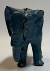 Antique 1920s Arcade Cast Iron Blue Elephant Still Bank Original Paint 4   