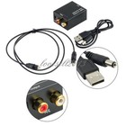 Digital Optical Coaxial Toslink Signal To Analog Audio Converter Adapter Rca New