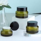 Empty Glass 15g 30g 50g Jars Cosmetic Cream Gel Bottles Sample Containers Pots