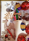 Lot 19 Christmas Tree Ornaments Mostly New Old Stock  Some Vintage Look 