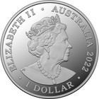 2022 Kangaroo Impressions Australian 1 Oz  999 Silver Proof Coin
