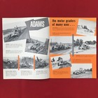 Adams Road Machinery Advertising Brochure 1955