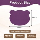 Leather Repair Patch  2 Pcs Self Adhesive Vinyl Patch  4 X 3 5  Purple