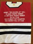 Bobby Hull Autographed Jersey Red Jsa Coa Chicago Blackhawks Hof 1983 Golden Jet