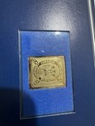 Vintage Franklin Mint 24ct Gold  On Silver  Stamp 