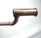 Antique Socket Bayonet   Rare Original Scabbard  Maker Mark Oughton   Rack No 72